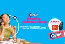 Orbit nagradna igra za glavnu nagradu IKEA karticu od 2000 evra i 20 JBL slušalica