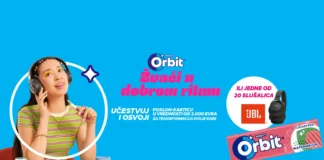 Orbit nagradna igra za glavnu nagradu IKEA karticu od 2000 evra i 20 JBL slušalica