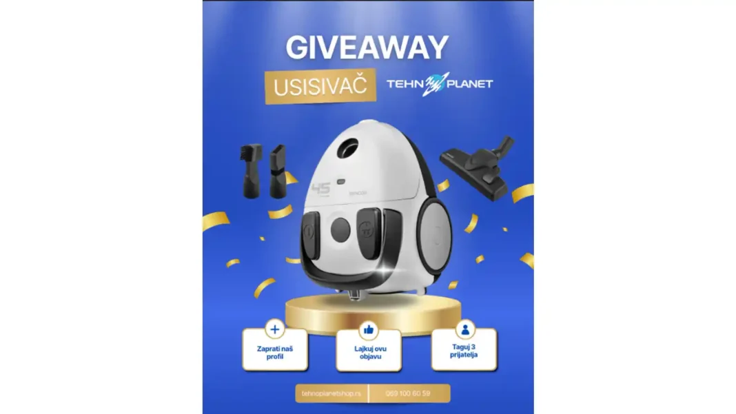 Tehnoplanet shop: Februarski giveaway za usisivač!