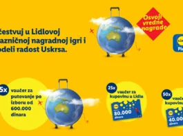 Lidl nagradna igra za Uskrs, a glavne nagrade su putovanja