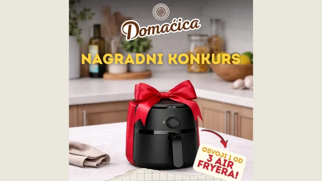 MojaDomaćica nagradni konkurs: Osvoji 1 od 3 Air Fryer-a MojaDomaćica nagradni konkurs: Osvoji 1 od 3 Air Fryer-a