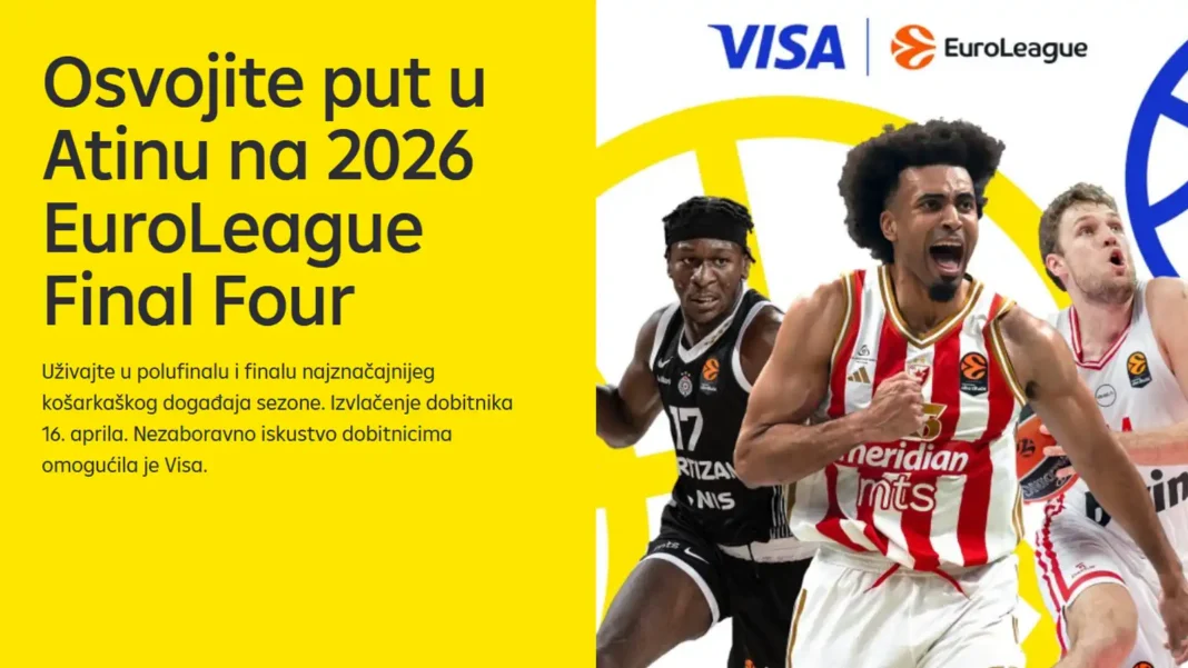 Raiffeisen nagradna igra uz VISA kartice za putovanja u Atinu na finale EuroLeague