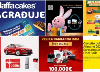 VELIKE nagradne igre: Jaffa, Lidl, Zaječarsko, Nectar, Duracell, MOL, Tehnomanija, Raiffeisen bank, 7days, Coca-Cola