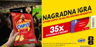 Chipsy nagradna igra: CHIPSY TE VODI NA FIFA SVETSKO PRVENSTVO 2026