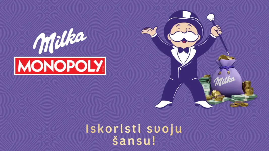 Milka nagradna igra: Milka MONOPOLY za nagrade