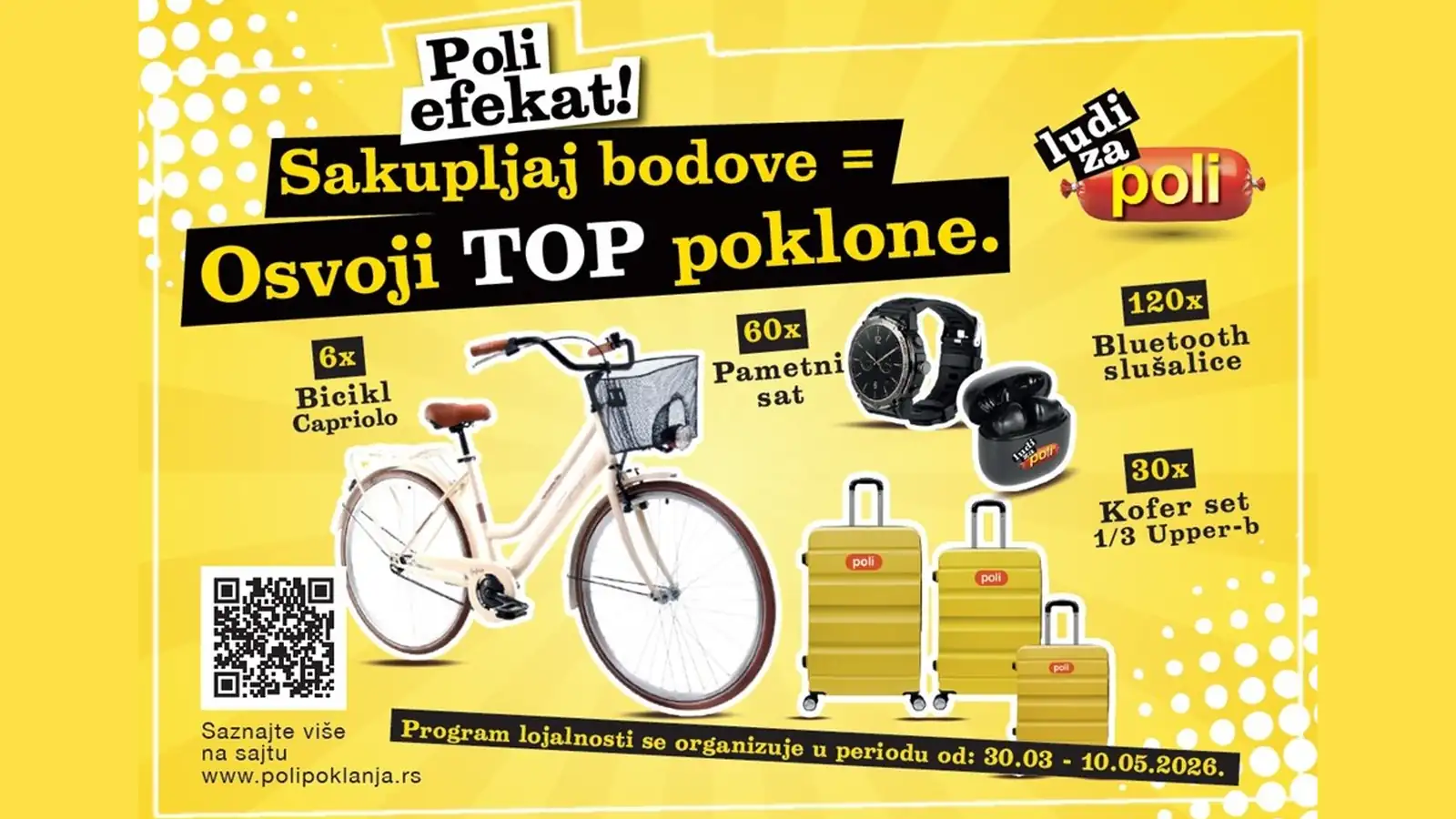 POLI nagradna igra 2026: Osvoji TOP poklone