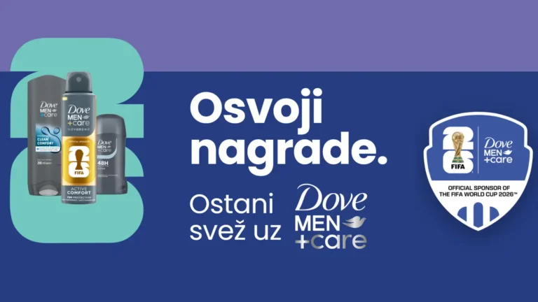 Dove Men nagradna igra: Osvoji nagrade. Ostani svež uz Dove Men+Care