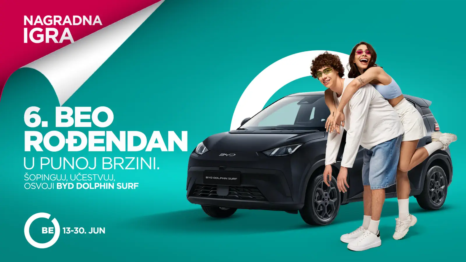 BEO Shopping Center nagradna igra za automobil BYD Dolphin