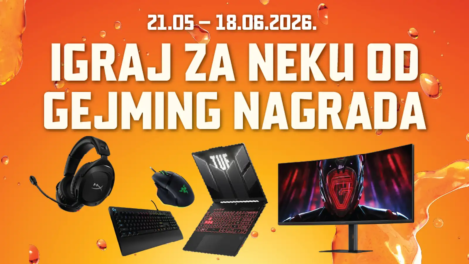 Coca-Cola HBC Srbija d.o.o. nagradna igra 2026: Igraj za neku od gejming nagrada