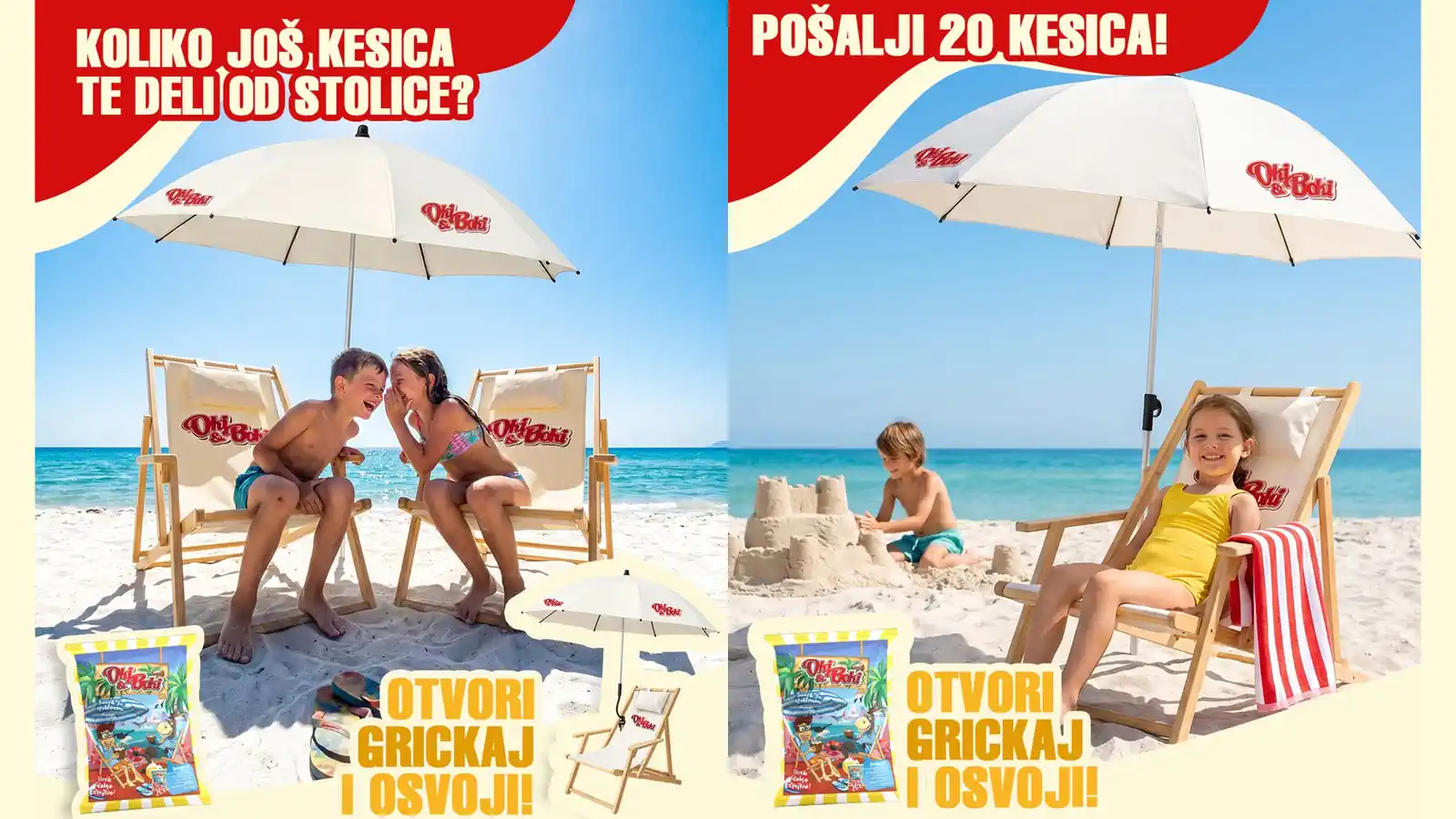 Oki&Boki nagradna igra: Otvori, grickaj i osvoji letnje nagrade
