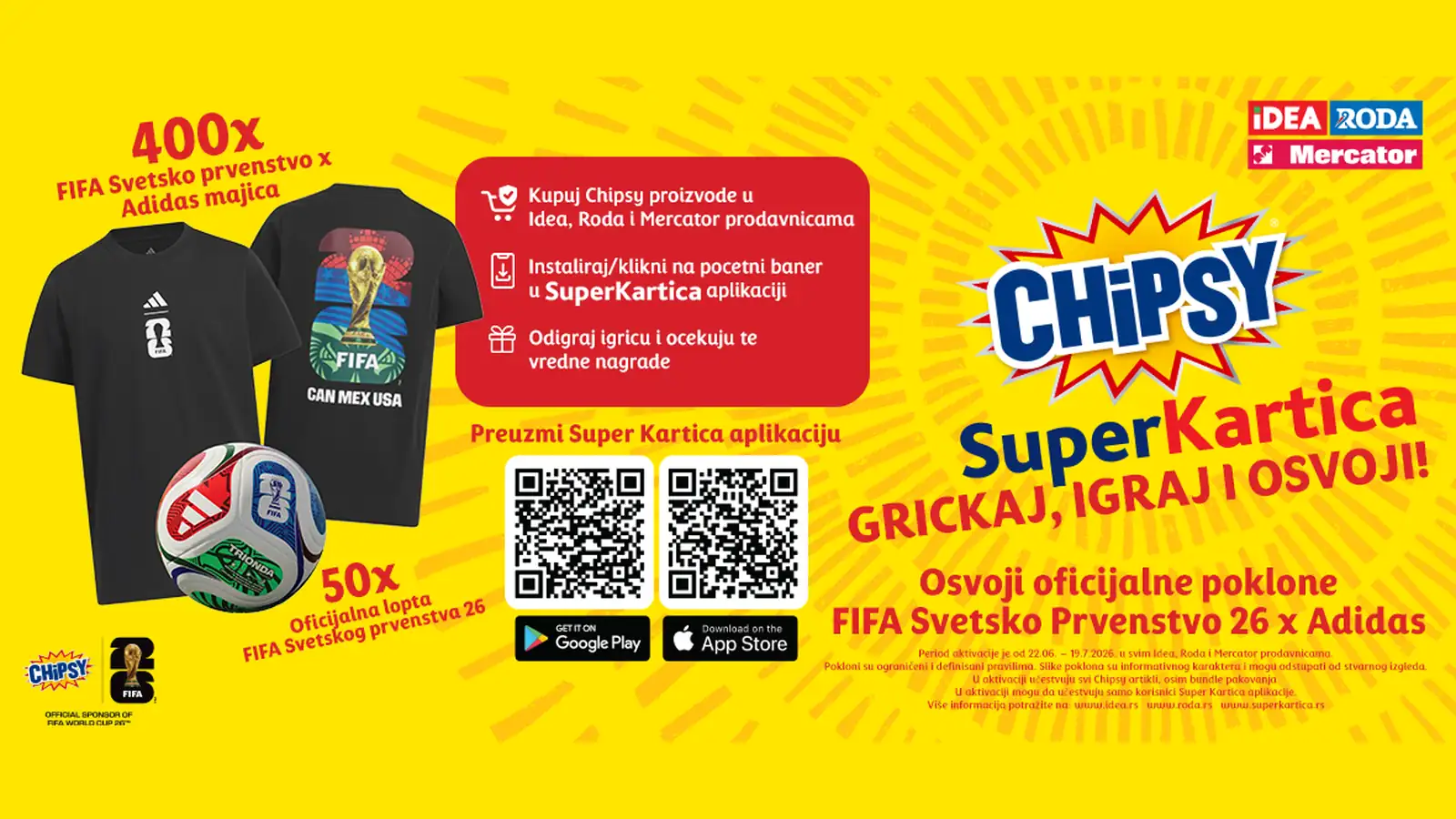 Chipsy i Super Kartica nagradna igra: Grickaj, igraj i osvoji!