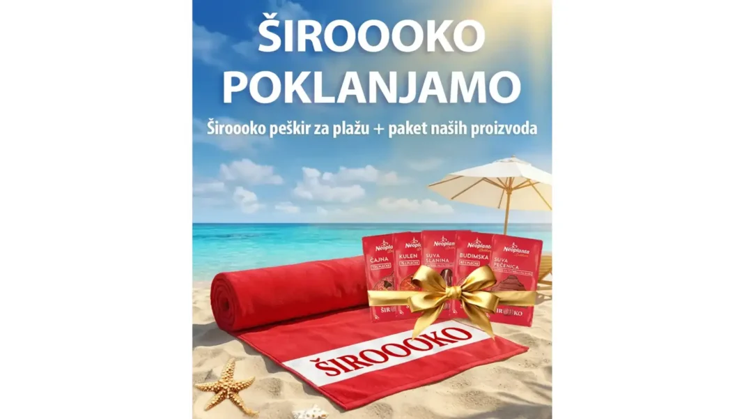 Neoplanta nagradna igra 2026: Neoplanta Delikates široooko peškiri Neoplanta nagradna igra 2026: Neoplanta Delikates široooko peškiri