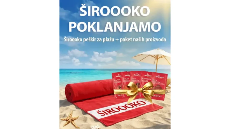 Neoplanta nagradna igra 2026: Neoplanta Delikates široooko peškiri
