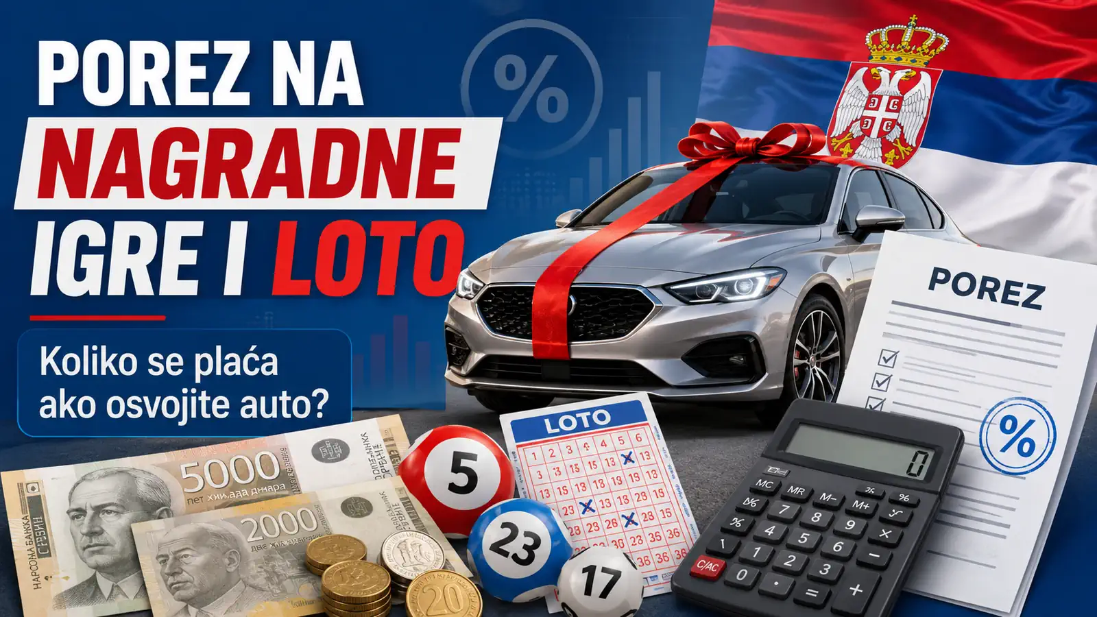 Porez na dobitak iz nagradne igre i Lotoa: Koliko za osvojeni auto?