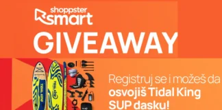 Shoppster darivanje: Osvoji Tidal King SUP dasku