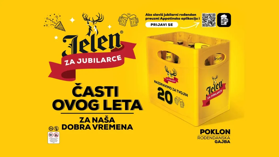 Jelen pivo nagradna igra 2026: Jelen za jubilarce