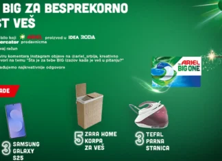 Ariel nagradna igra 2026: Go BIH za besprekorno čist veš