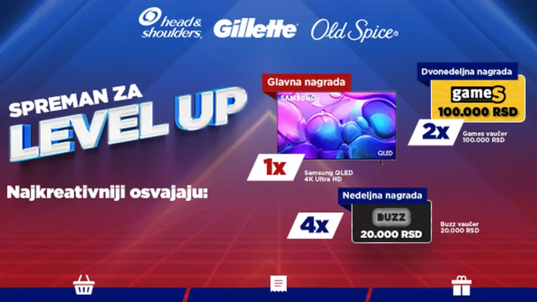 Head & Shoulders, Old Spice i Gillette nagradna igra: Level Up
