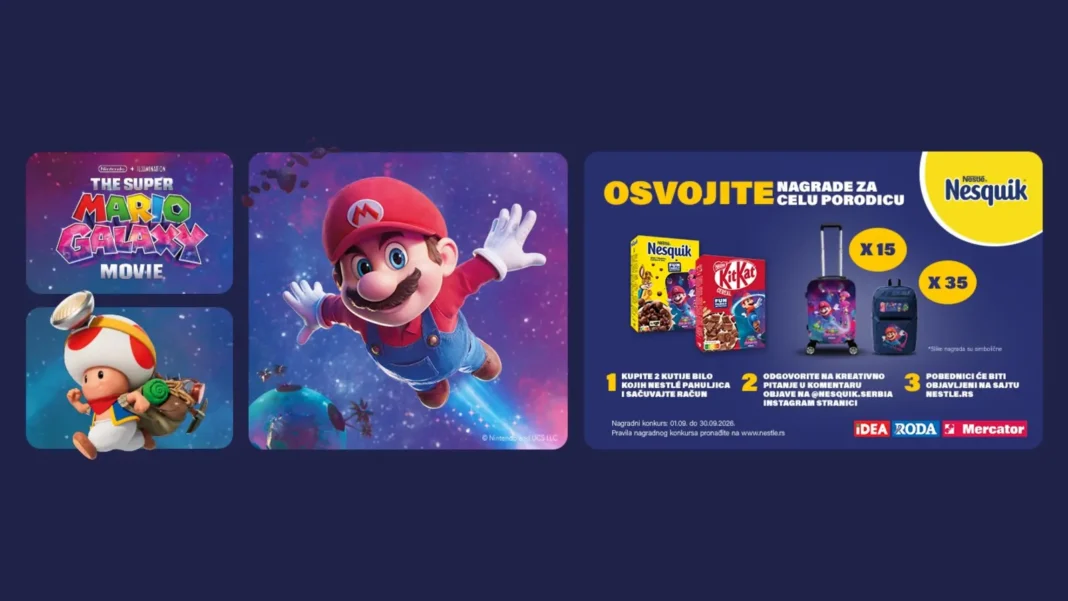 Nestle nagradna igra: Nesquik Super Mario Nestle nagradna igra: Nesquik Super Mario
