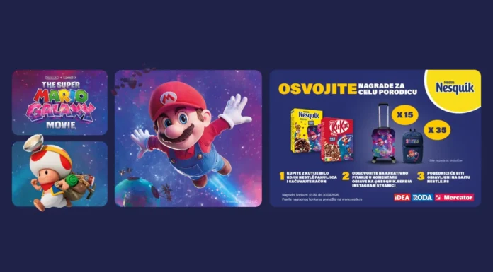 Nestle: Nesquik Super Mario nagrade Nestle nagradna igra: Nesquik Super Mario