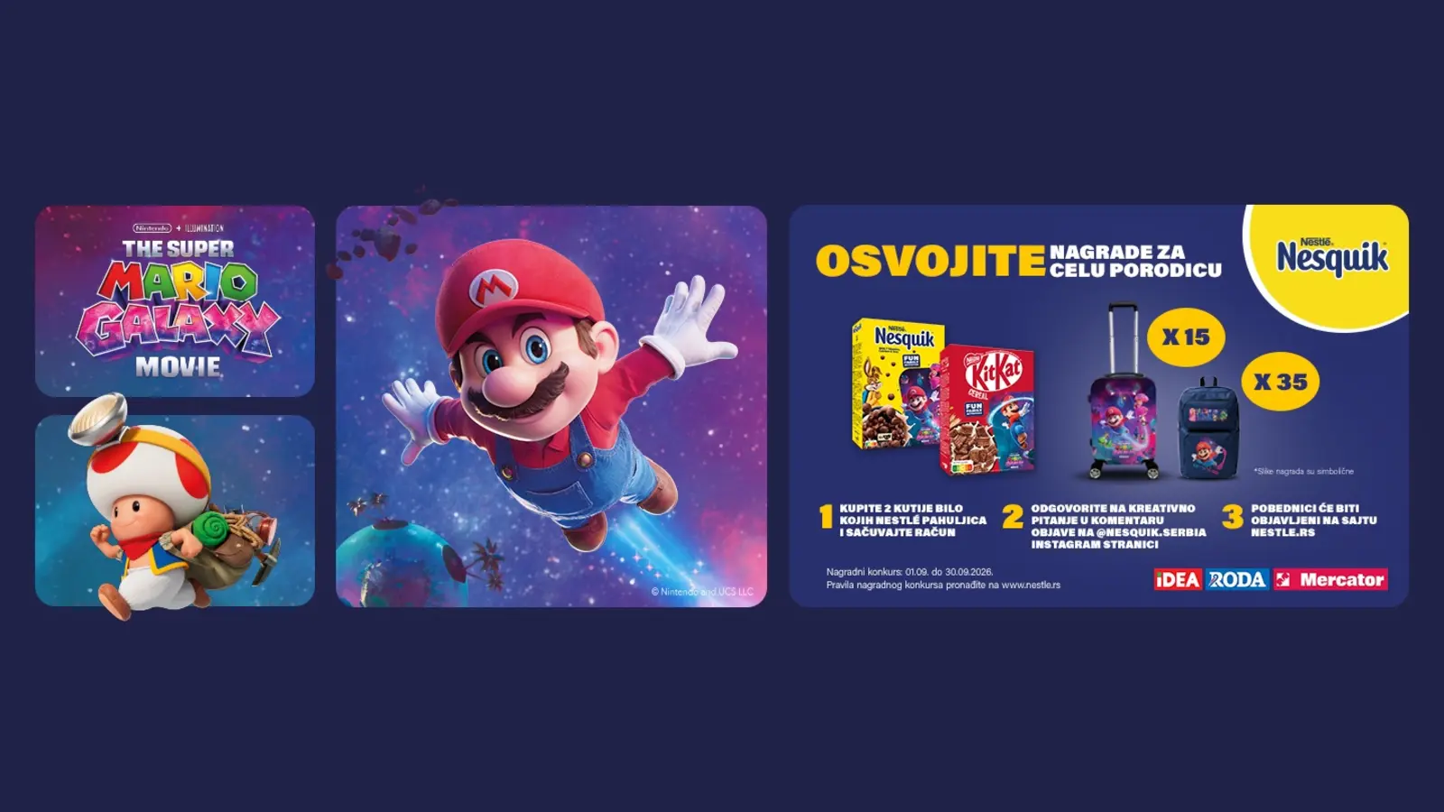 Nestle nagradna igra: Nesquik Super Mario
