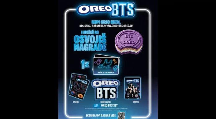 Oreo nagradna igra 2026: OREO x BTS Oreo nagradna igra 2026: OREO x BTS