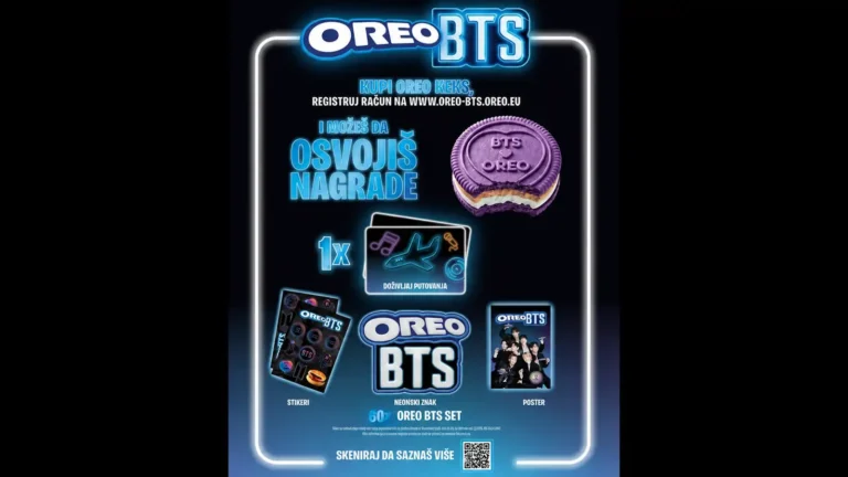 Oreo nagradna igra 2026: OREO x BTS
