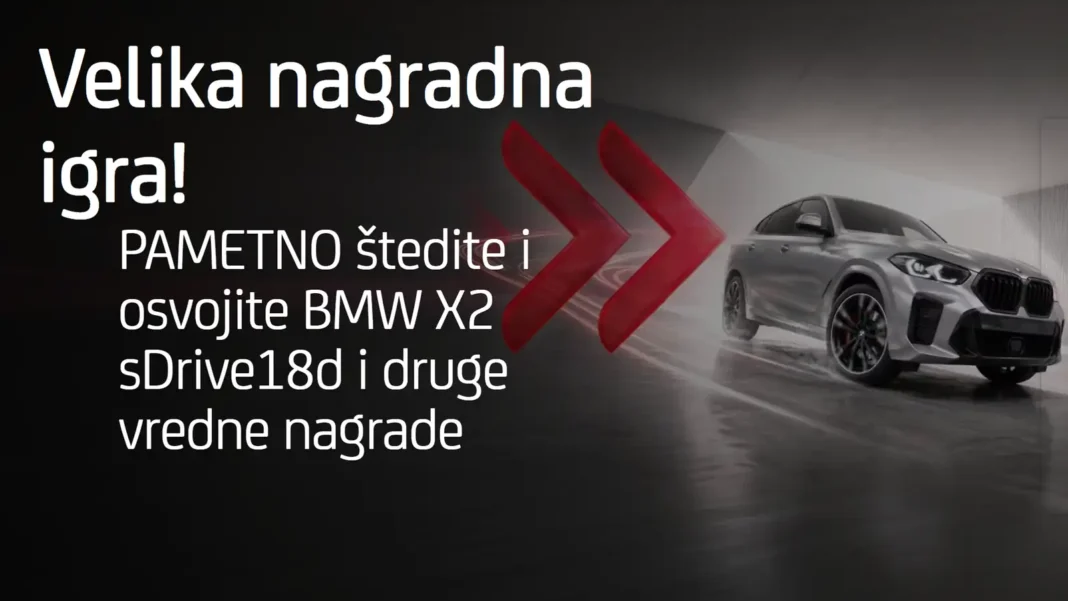 Unicredit Bank nagradna igra 2026 za automobil BMW X2 sDrive18d Unicredit Bank nagradna igra 2026 za automobil BMW X2 sDrive18d