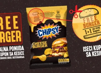 Chipsy i Burger House Bros promocija: Uz kupon i kupljeni Cheeseburger, drugi burger gratis
