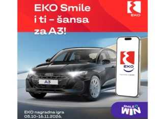 EKO nagradna igra 2026: Eko Smile i ti – šansa za Audi A3! EKO nagradna igra 2026: Eko Smile i ti – šansa za A3!