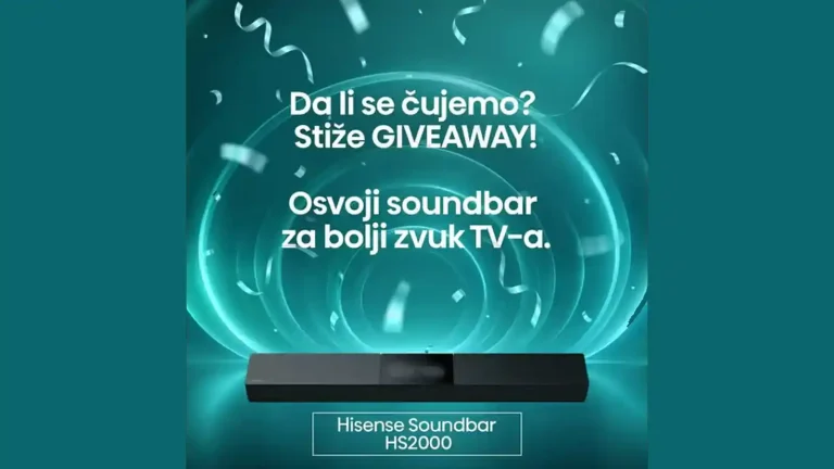 Osvojite Hisense Soundbar HS2000 na Instagramu