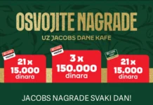 Jacobs nagrađuje svaki dan