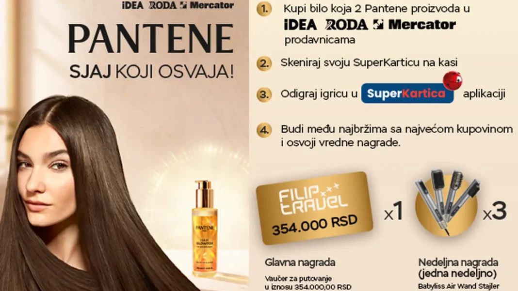 Pantene nagradna kampanje lojalnosti: Sjaj koji osvaja Pantene nagradna kampanje lojalnosti: Sjaj koji osvaja