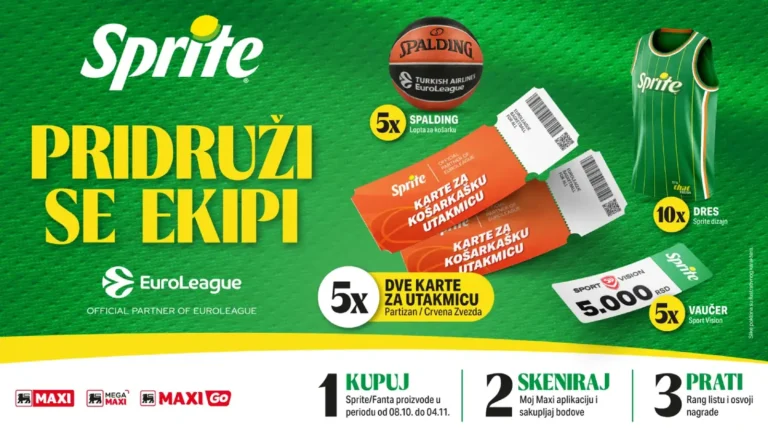 Sprite nagradna promocija: Pridruži se ekipi, Sprite te nagrađuje