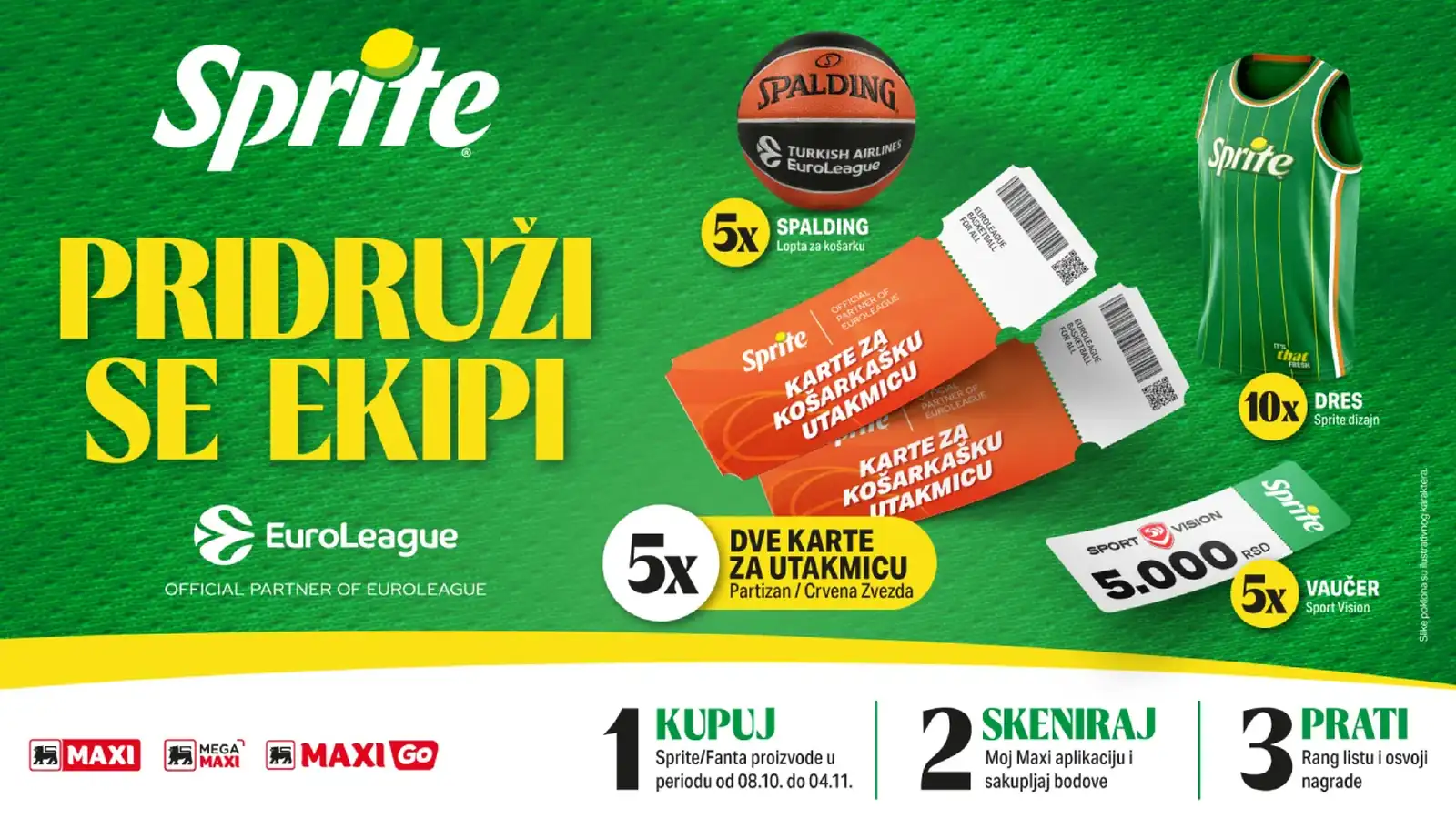 Sprite nagradna promocija: Pridruži se ekipi, Sprite te nagrađuje